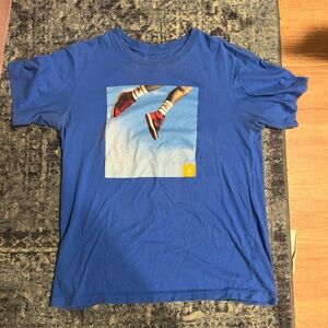 Jordan Royal Blue Tee with Red Jumpman Detail